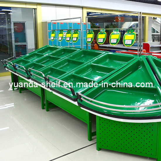 Supermarket Acrylic Fruit and Vegetable Display Storage Shelf