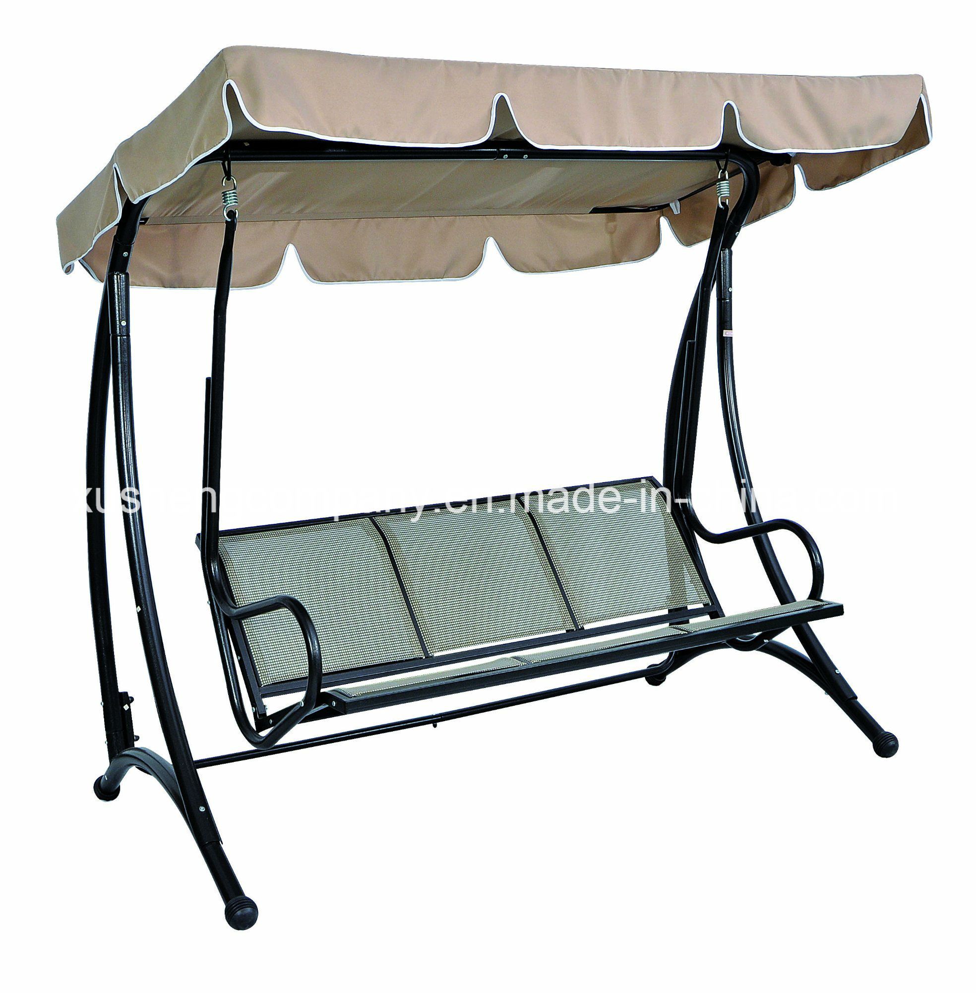 Deluxe3 Seater Patio Garden Swing Chair with Textilene
