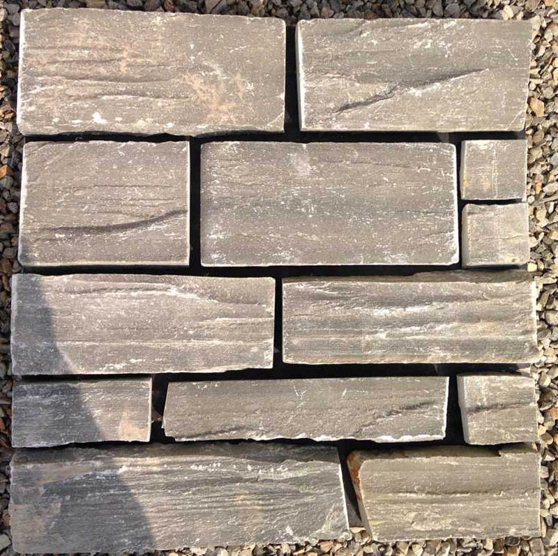 Stacked Natural Quartzite Exterior Facade Stone (SMC-FS040)