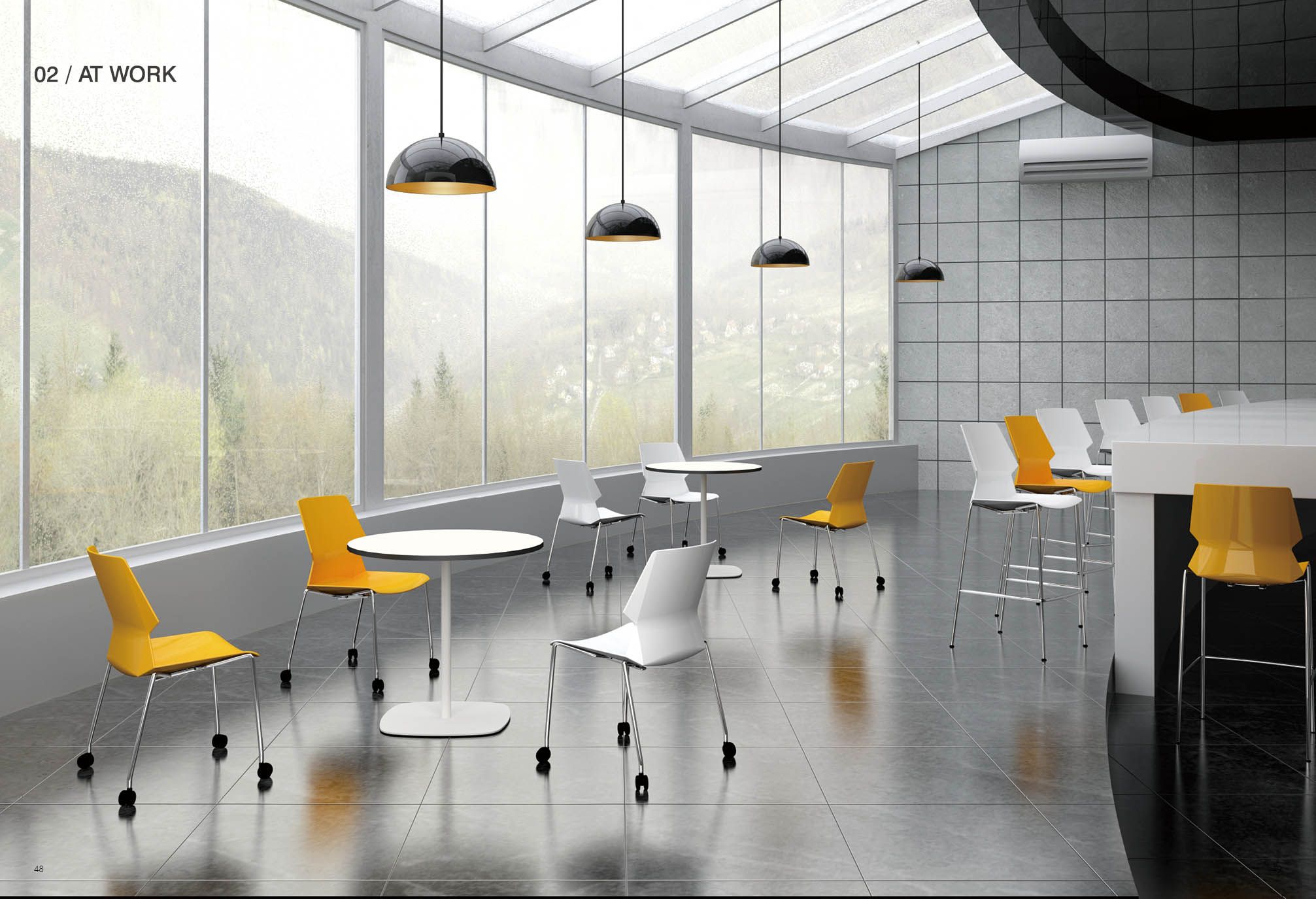 Movable Plastic Stacking Garden Dining Canteen Restaurant Chair