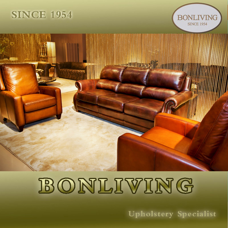 American Style Classic Leather Sofa (A12)