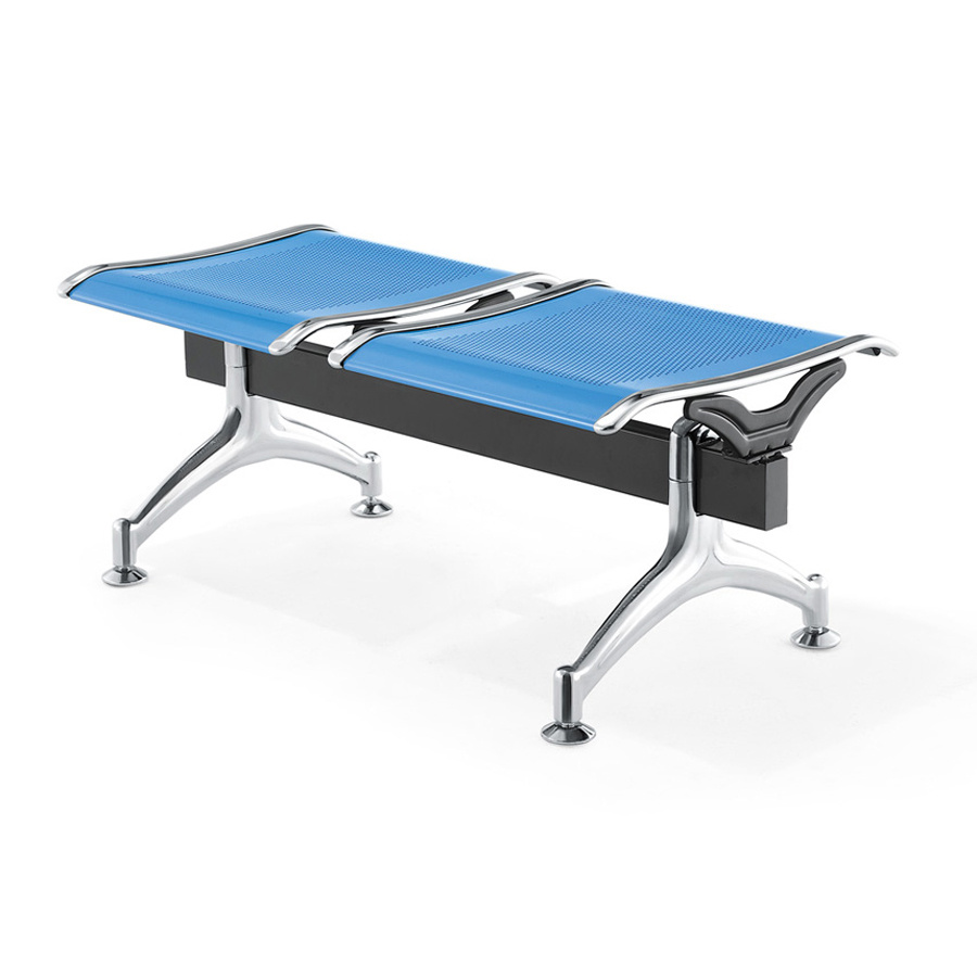 Metal Gang Chair Without Backrest for Seating Bench