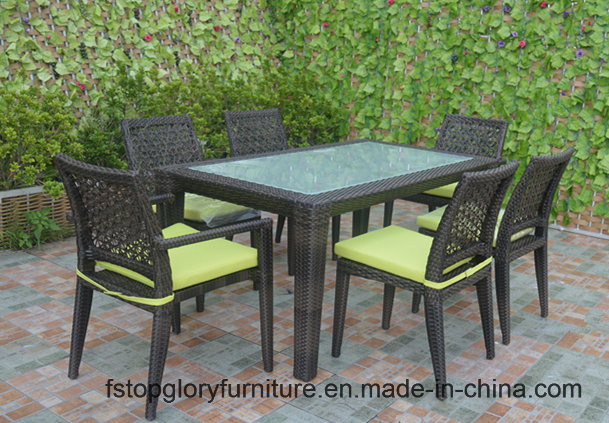 2018 New Design Outdoor Rattan Dining Table Set