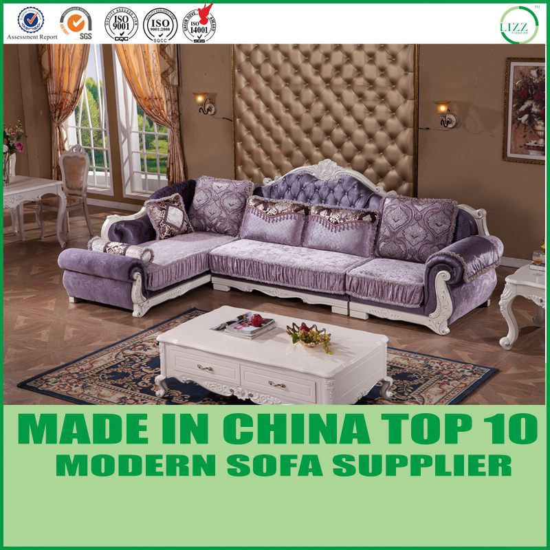 European Modern L Shape Sectional Fabric Corner Sofa