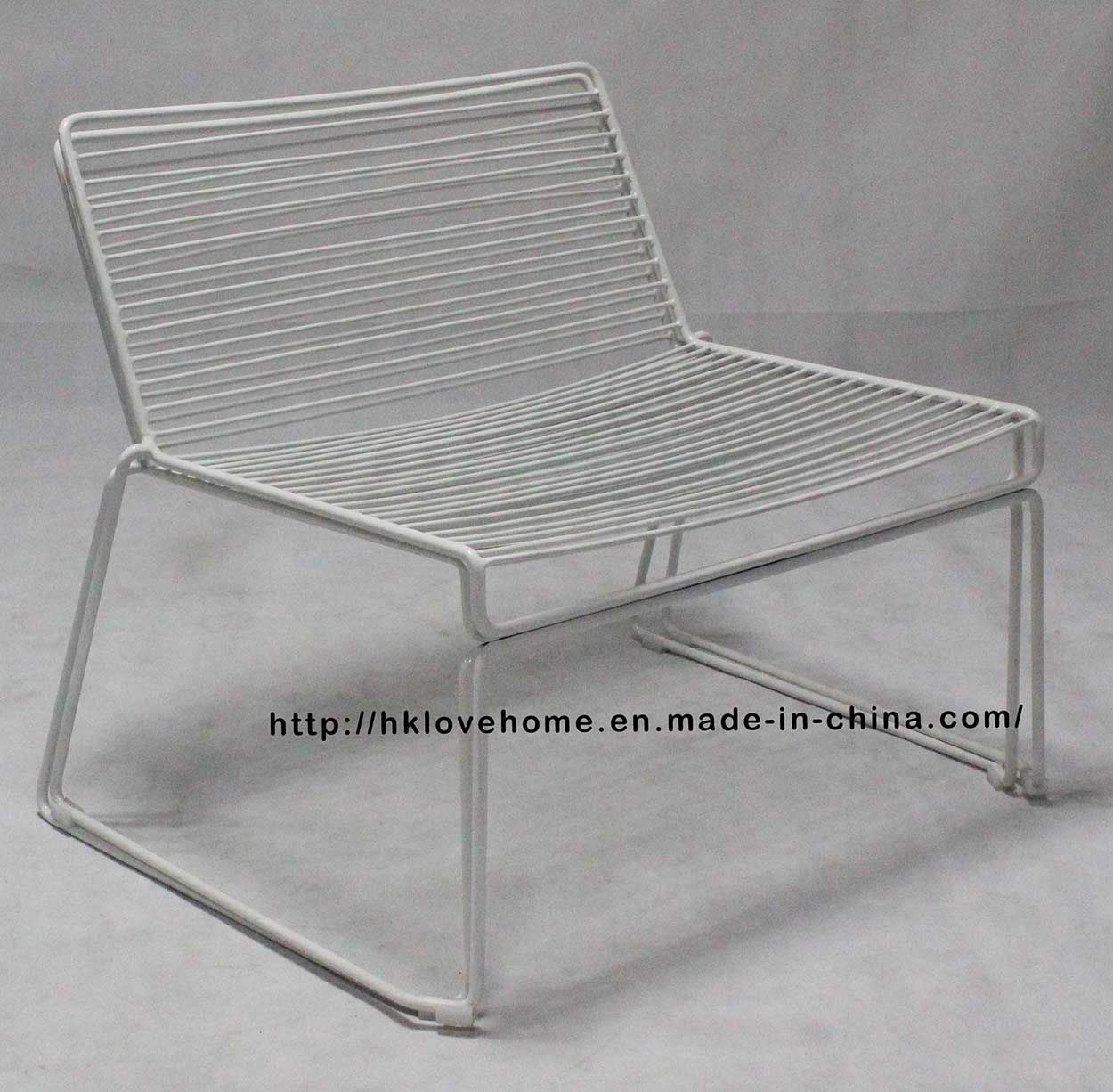 Metal Restaurant Furniture Dining Stackable Leisure Side Wire Chair