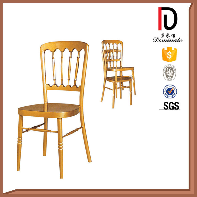 Luxury Black Metal Stackable Chair