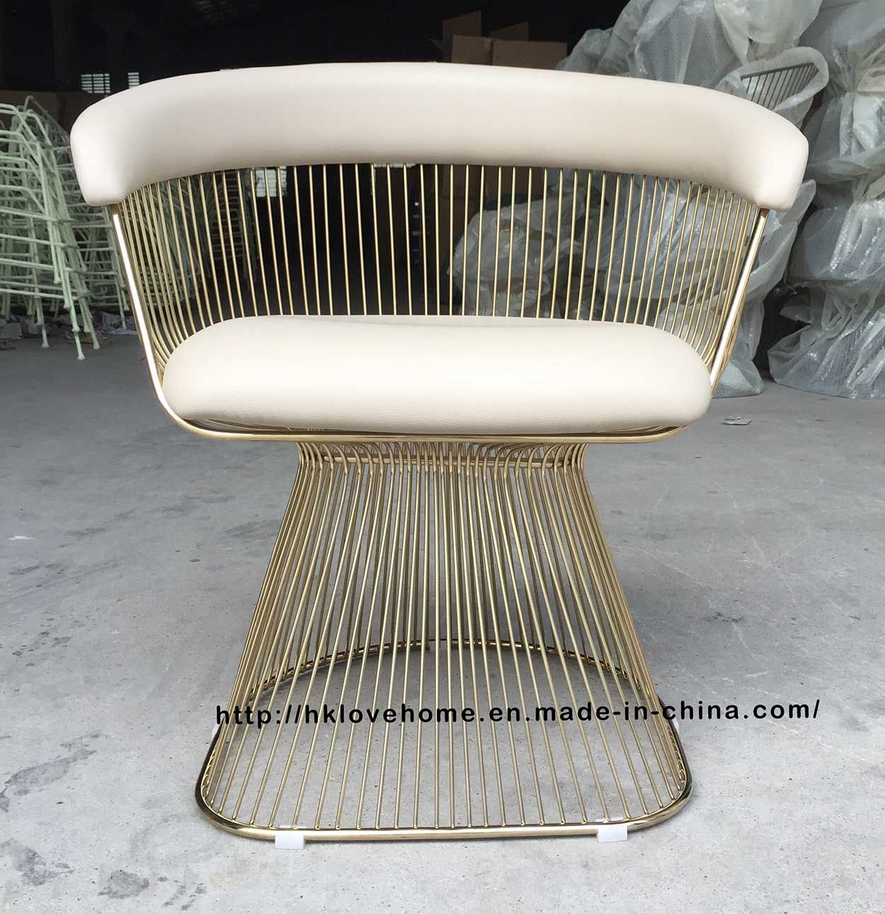 Metal Leisure Outdoor Restaurant Furniture Morden Wire Dining Chair