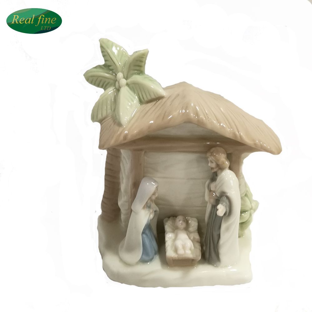 Color Home Decorations Color Saint Family Sculpture