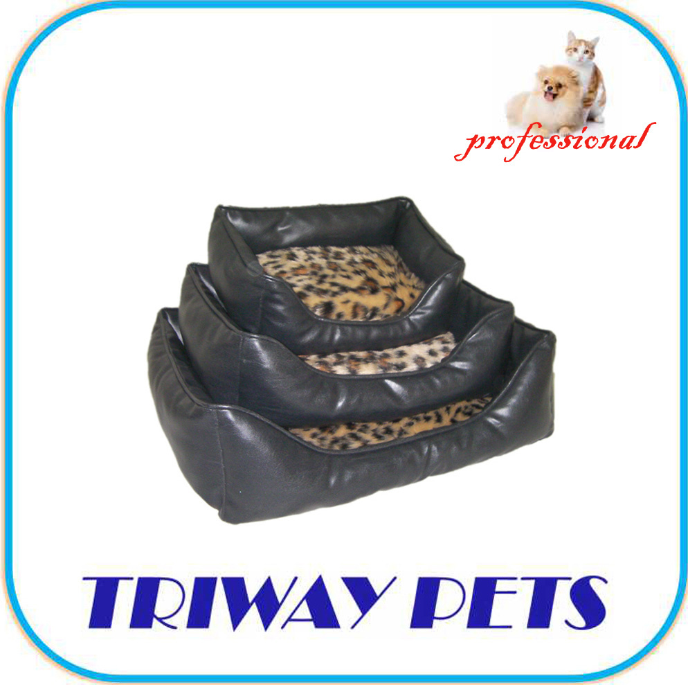 High Quaulity Imitation Leather Dog Bed Supply (WY120415-2A/C)