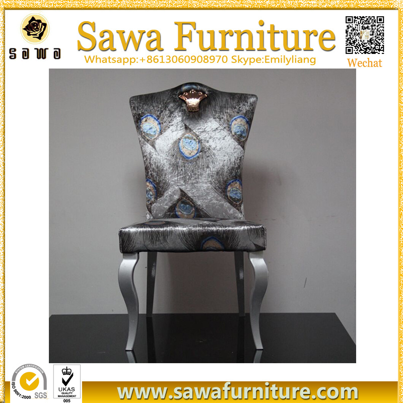 Oval Shaped Wholesale Stainless Steel Metal Dining Chair