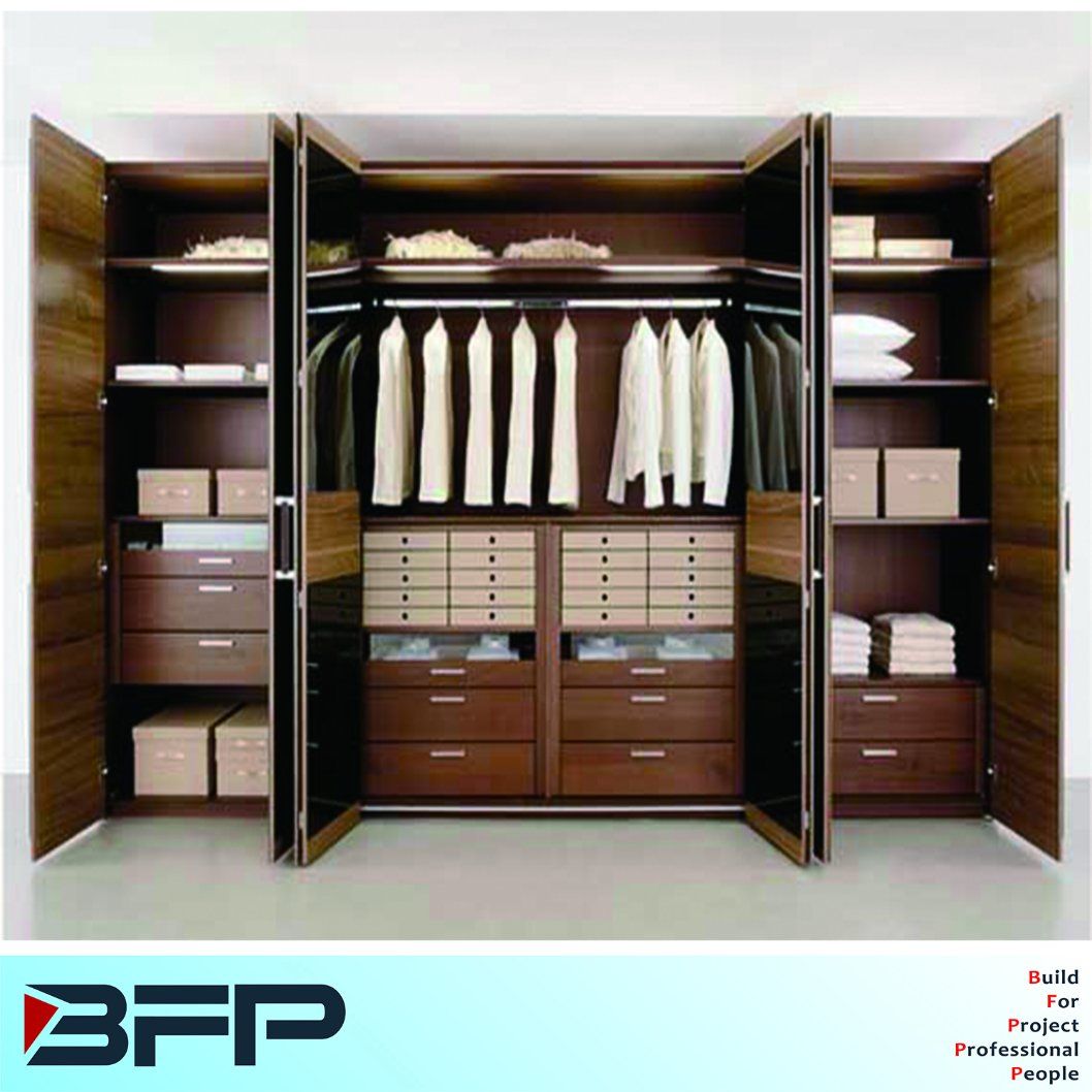 Wooden & Glass Wardrobe Furniture
