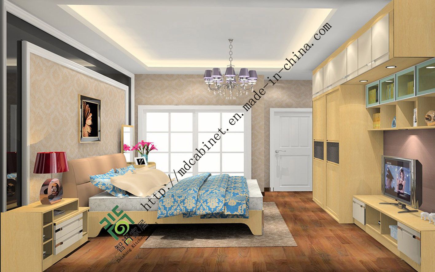 2014 New Style Bed Room Furniture (Norwegian Wood 03)