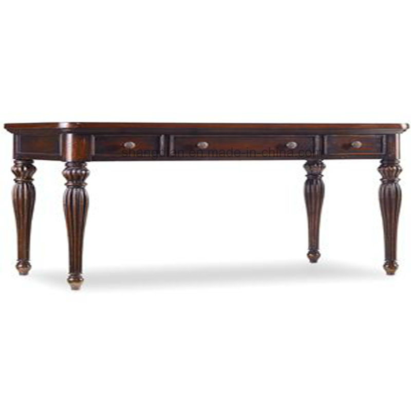 Antique European Style Wooden Top Writing Desk (SW-04)