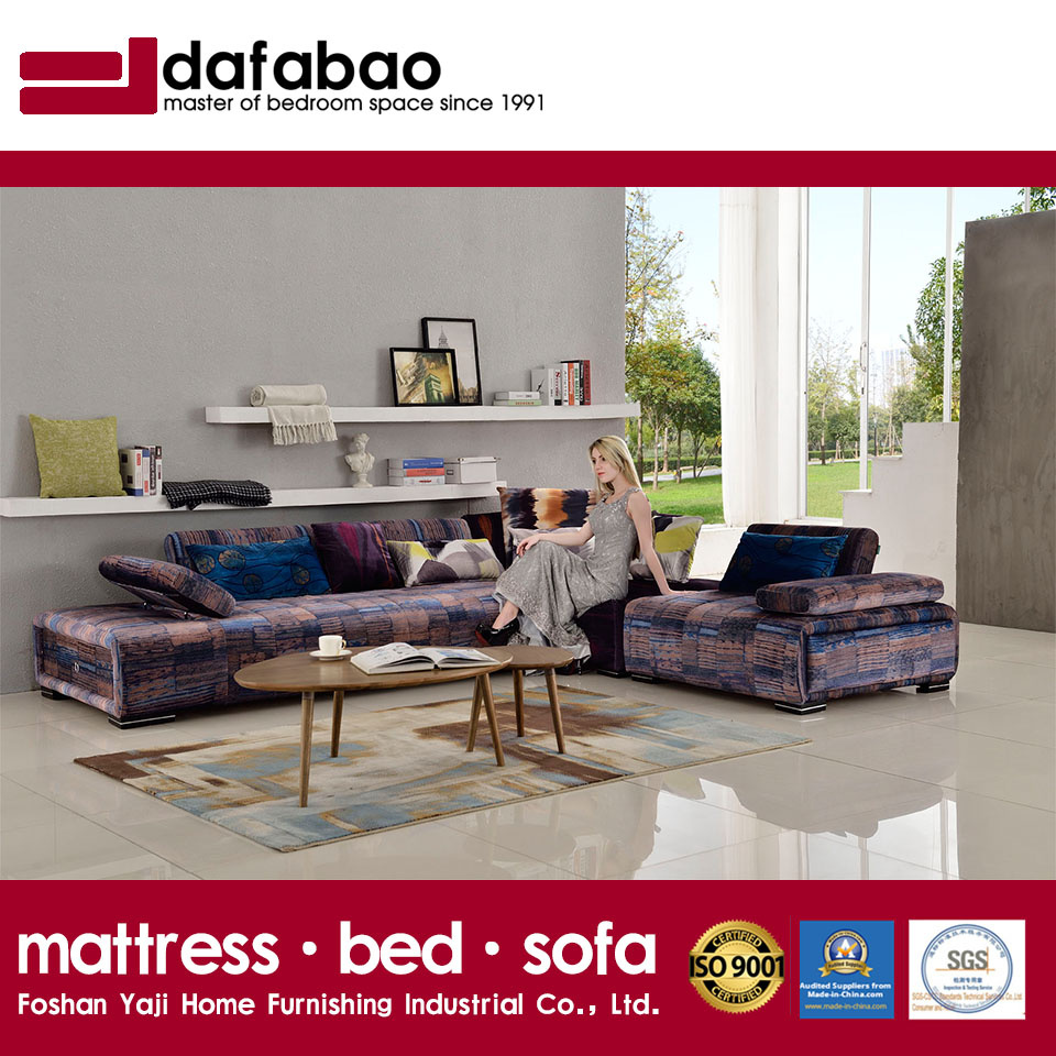Modern Solid Wood Frame Fabric Sofa for Hotel Furniture G7607A