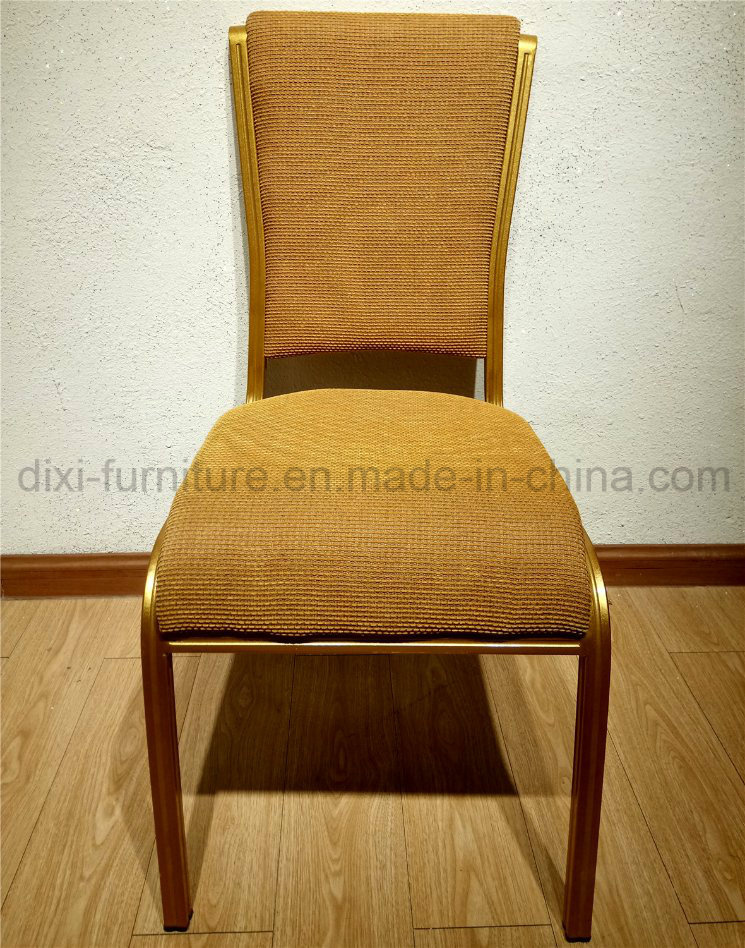 Metal Aluminum Hotel Banquet Wedding Chair with Front Bending Seat