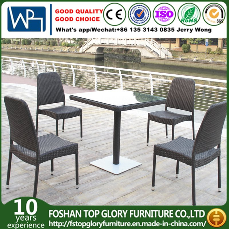 Cheap Garden Rattan Outdoor Wicker Patio Furniture Dining Set (TG-848)