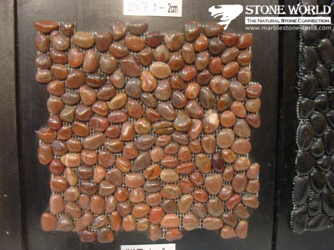 Landscaping Stone Natural Pebble Pebble on Mesh