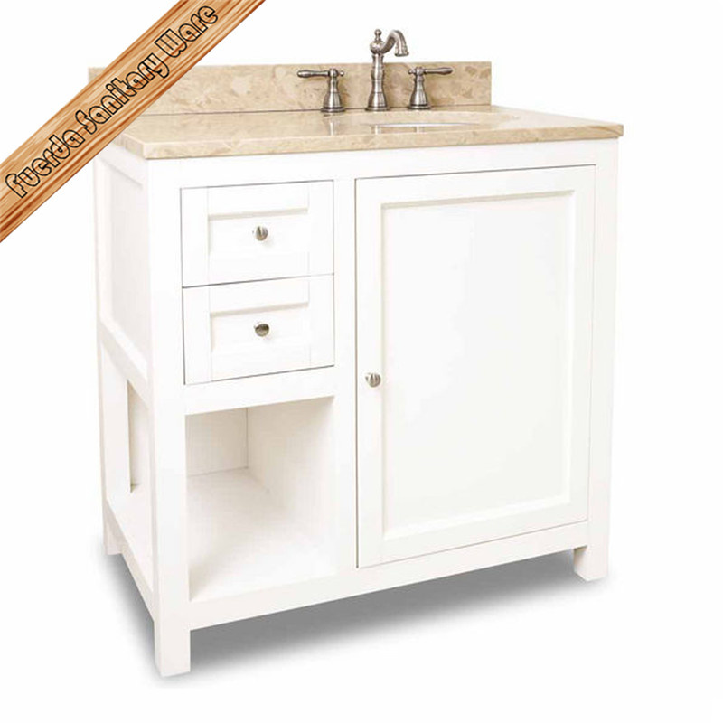 Fed-1851 Luxury Marble Top Modern White Bathroom Vanities