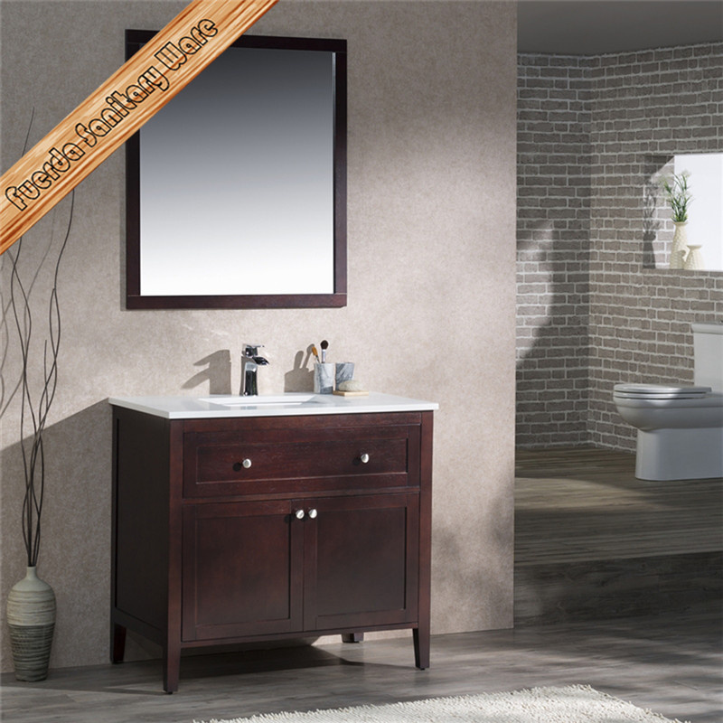 Fed-1960 Mahogany Finishign New Design Modern Bathroom Cabinets