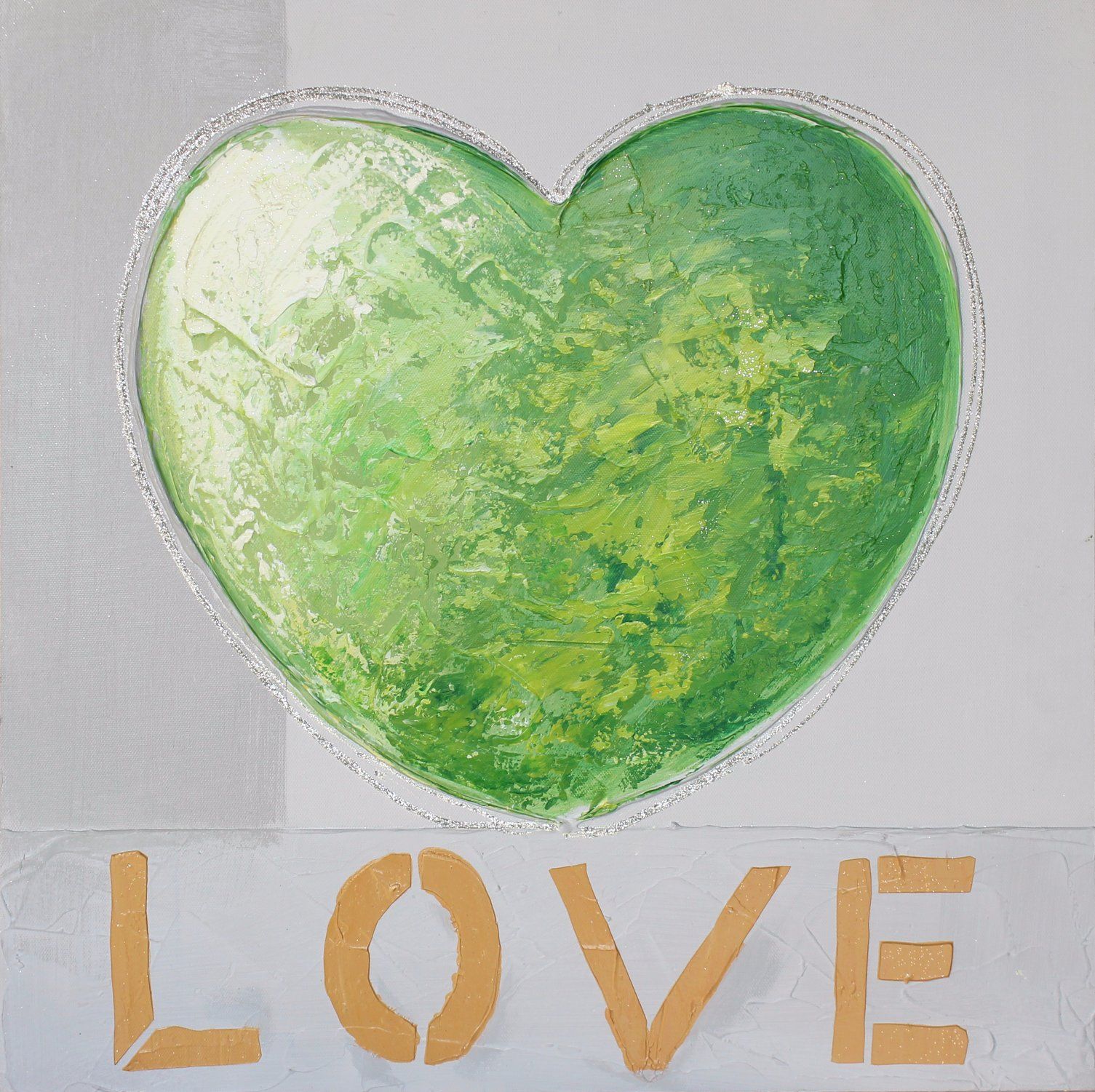 Heart Style Decoration Handmade Oil Painting