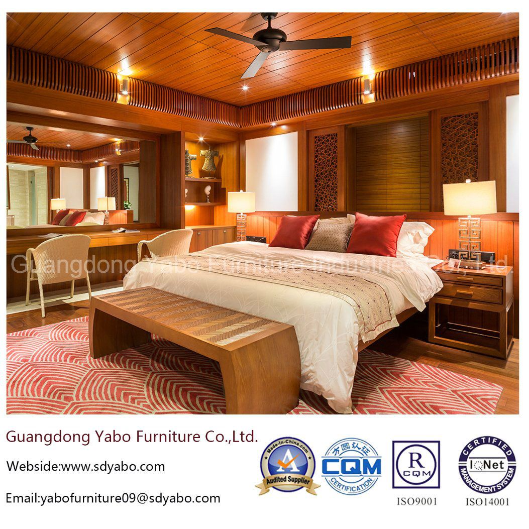 Luxury Standard Hotel Furniture for Teak Suite Bedroom (YB-S811)