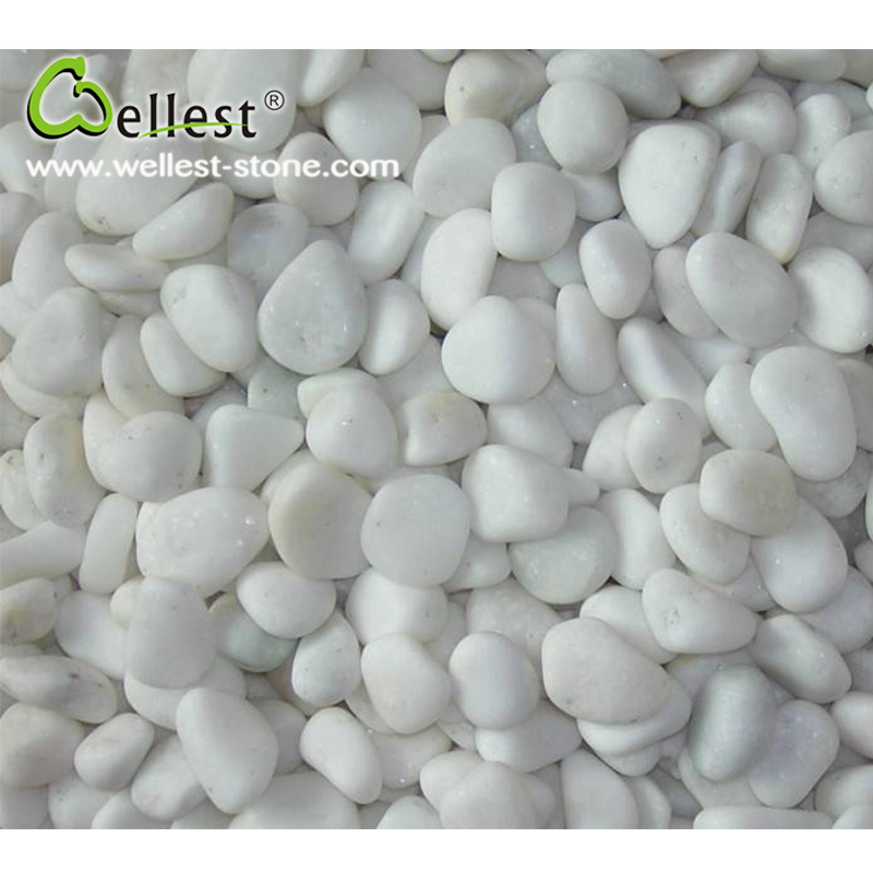 White Natural Pebble Gravel River Stone for Garden Paving Decotation