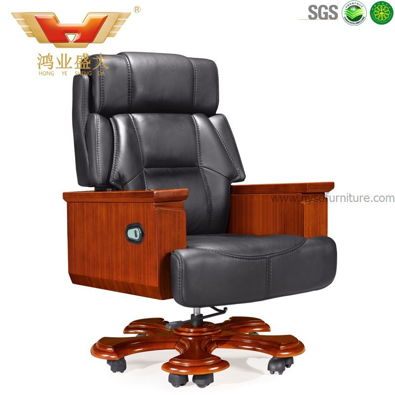 Office Furniture Wooden Executive Leather Chair