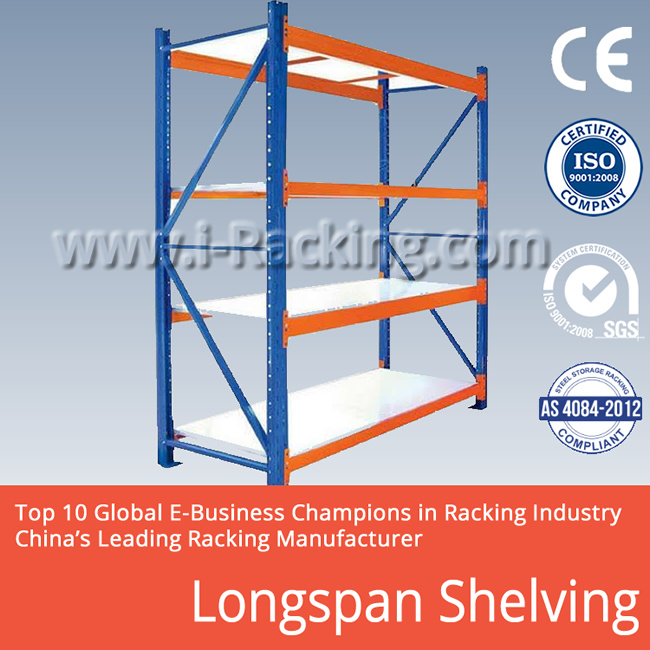 Warehouse Storage Multi-Level Duty Longspan Racking and Shelving