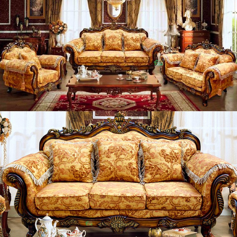 Classic Fabric Sofa with Cabinets for Living Room Furniture (929)