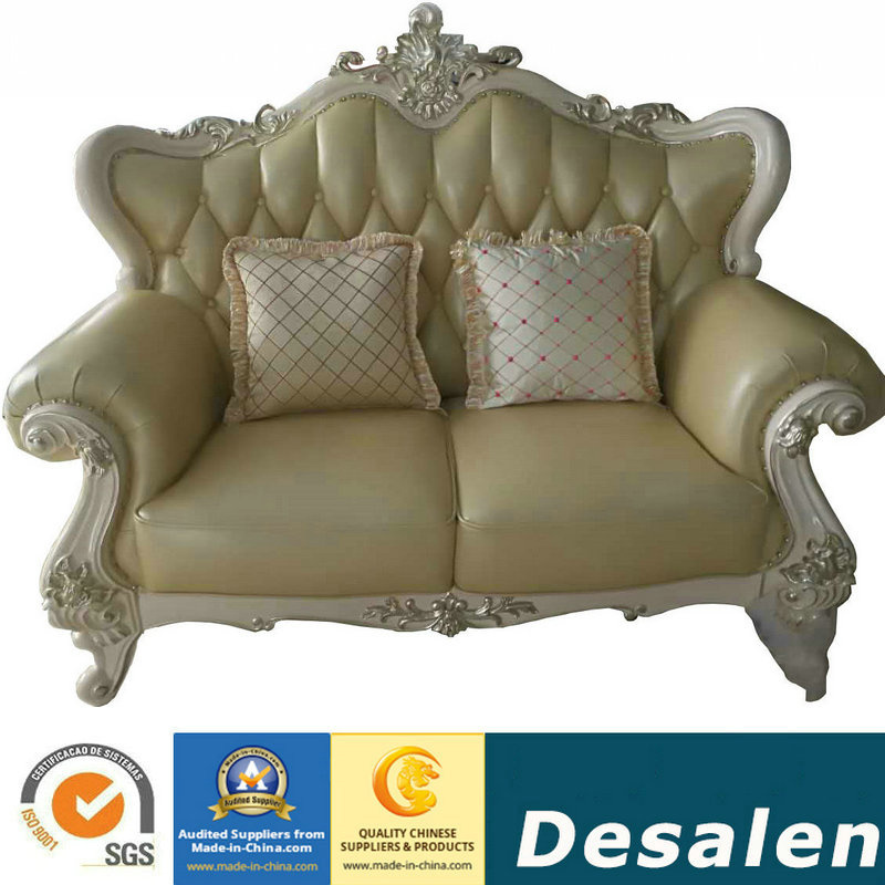 2018 Canton Fair Hotel Furniture Genuine Leather Sofa (004-1)