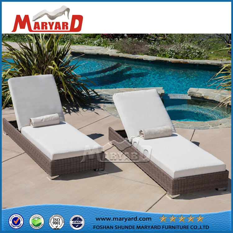 Modern Customized Appealing Design Rattan Double Sun Lounger