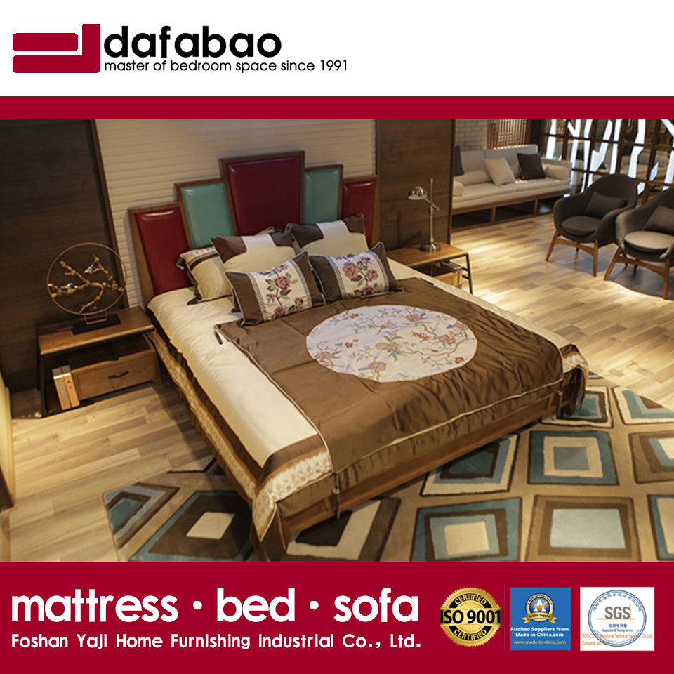 Southeast Asia Modern Solid Wood Bed Bedroom Furniture CH-623