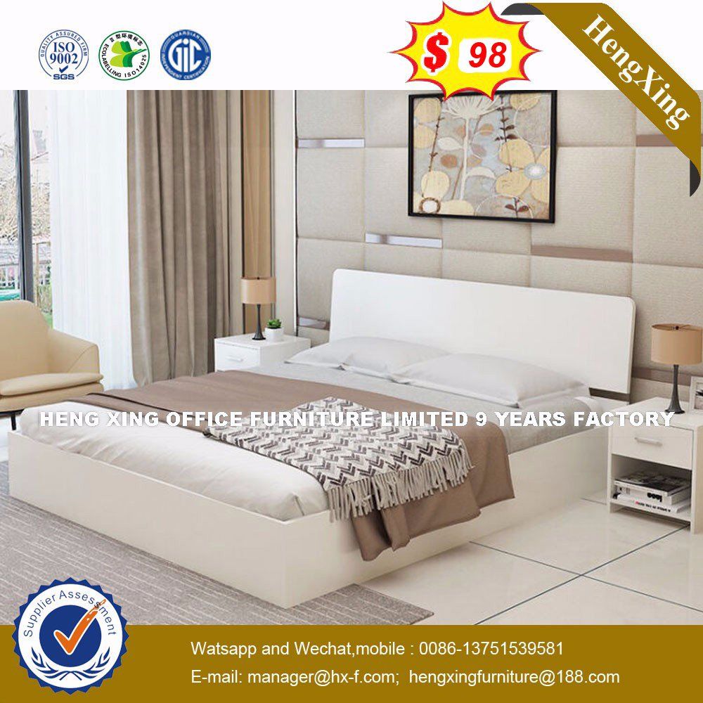 King	 Plywood Veneer Hotel Room Bed (HX-8NR0671)