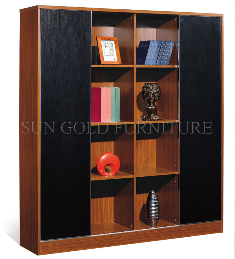 Two Doors Wooden File Cabinet Bookcase (SZ-FC012)