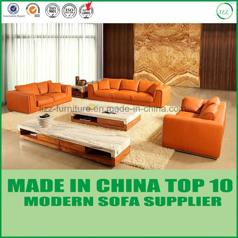 Furniture Office Genuine Leather Sofa Bed
