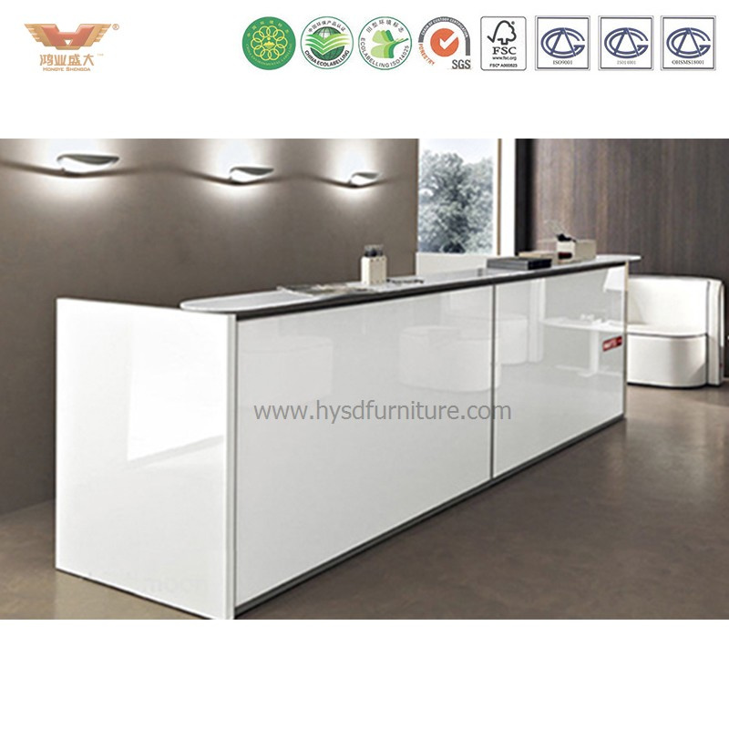 European Style Beauty Salon Hot Sale White Cheap Reception Desks