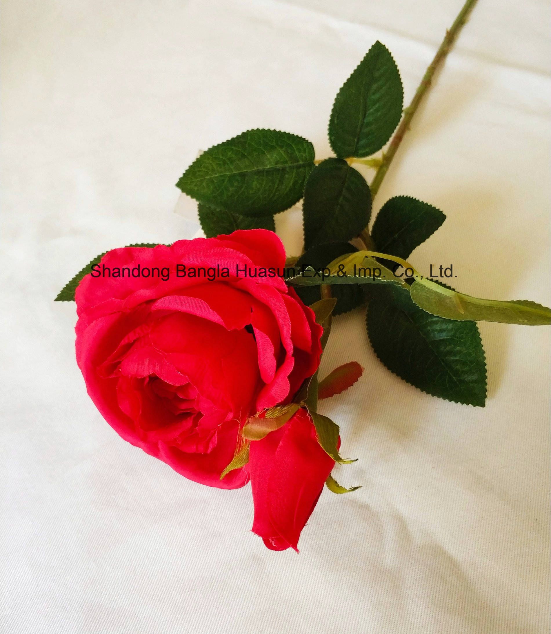 Real Looking Silk Artificial Rose Flower in Various Colours for Home Wedding Decoration