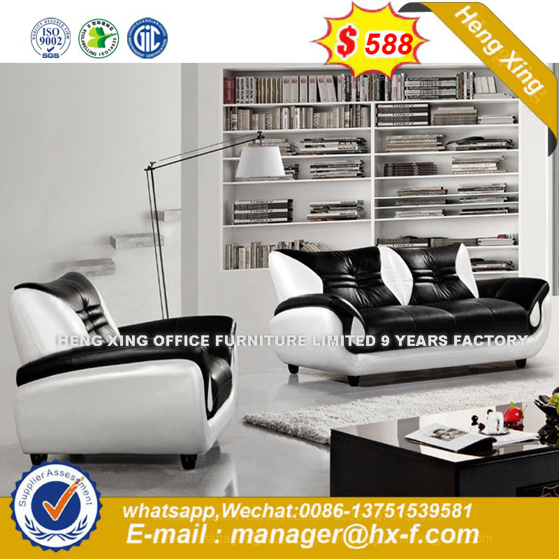 Brown Color Living Room Combination Corner Leather Sofa (HX-8N2040)