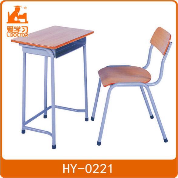 High School Wood Desk Chair Classroom Furniture