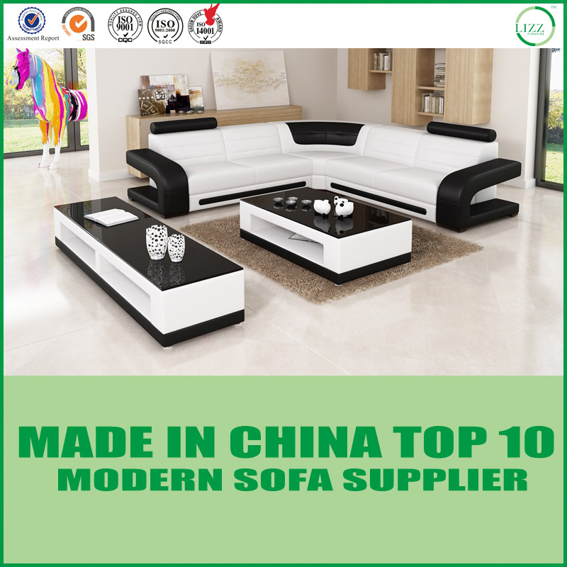 Leisure Living Room Furniture Miami Sectional Leather Sofa
