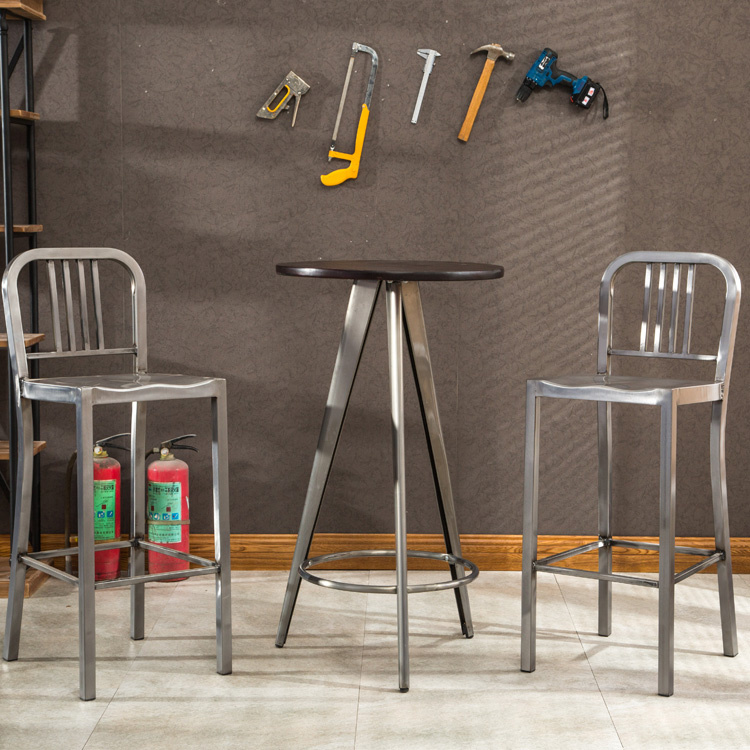 (SP-BT704) Bar Bistro Furniture Round Wooden Top Cocktail Table