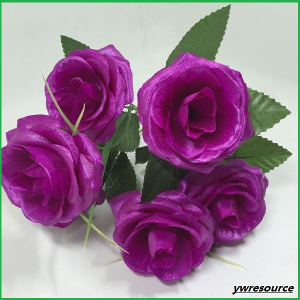 Silk Fake Flowers Rose Artificial Flower for Wedding Decoration Wholesalers