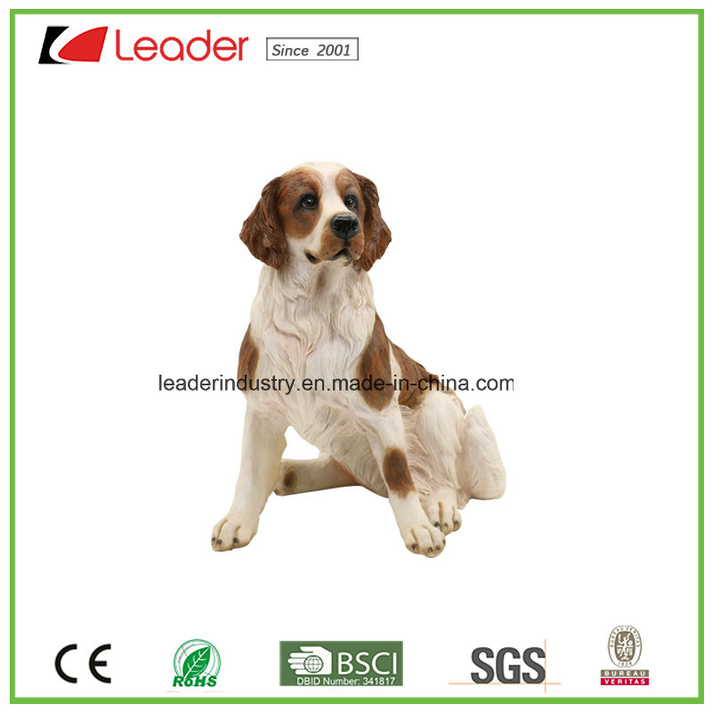 2017 Detailed and Perfectly Hand Painted Dog Statue for Home and Garden Decoration
