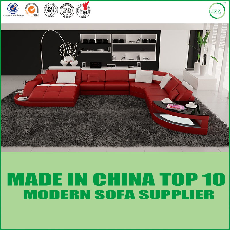 Leisure Living Room Genuine Leather Divaani Sofa