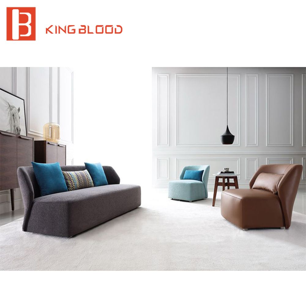 Contemporary 2 Seater Leisure Fabric Comfortable Single Sofa Chair for Living Room Furniture