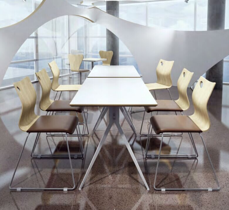 Good Quality Modern Commercial Wood Steel Office Conference Table and Chairs