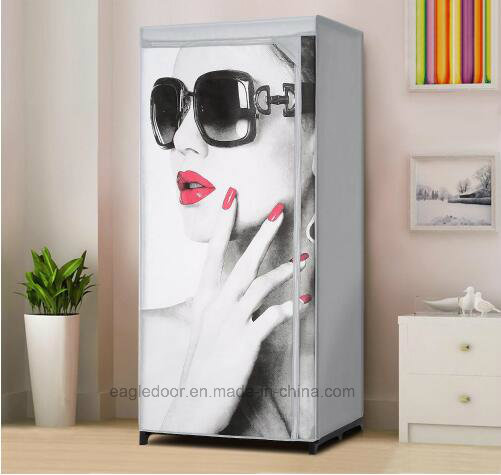 Modern Simple Wardrobe Household Fabric Folding Cloth Ward Storage Assembly King Size Reinforcement Combination Simple Wardrobe (FW-33A)