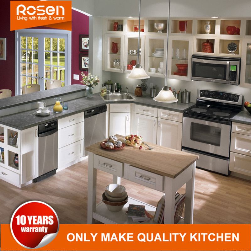 Oak Wood Kitchen Cabinet Painted Colors for Sale