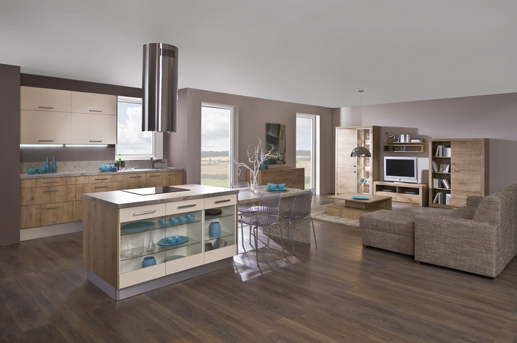 Hot Sale Solid Wood Kitchen Cabinet (GLOE156)