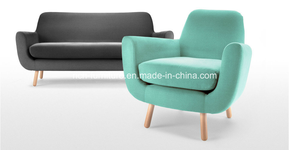 Modern European Style Hotel Coffee Bar Fabric Sofa